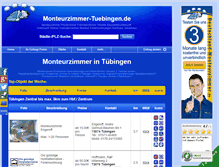 Tablet Screenshot of monteurzimmer-tuebingen.de
